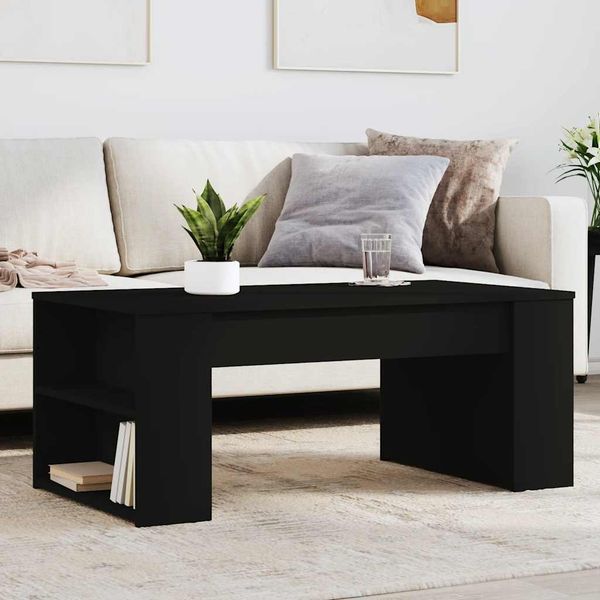 vidaXL Konferenčný stolík čierny 102x55x42 cm kompozitné drevo