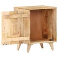 vidaXL Vyrezávaný nočný stolík 40x30x50 cm masívne mangovníkové drevo