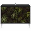 vidaXL TV skrinka ELBURG 69 x 33 x 50,5 cm Čierny dub Kompozitné drevo