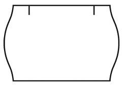 cenovkové etikety 25x16 CONTACT METO 14 - biele (pre etiketovacie kliešte) 1.100 ks/rol.
