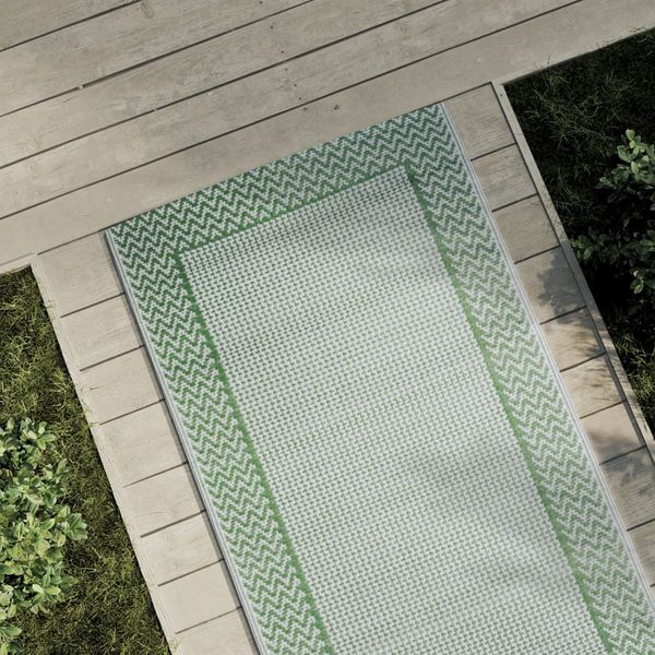 vidaXL Vonkajší koberec ARAKIL zelený 80x250 cm PP