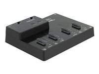 Dokovacia stanica SSD - oddielov: 4 - M.2 - M.2 NVMe Card - USB 3.2 (Gen 2) - čierna