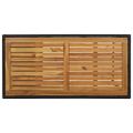 vidaXL Barový stolík s úložným regálom čierny 120x60x110 cm polyratan