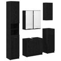 vidaXL Sada kúpeľňového nábytku 5 ks Čierny dub 64,5 x 33,5 x 59 cm