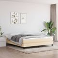 vidaXL Matrac s taštičkovými pružinami stredná tvrdosť krémový 180x200x20 cm látka