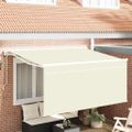 vidaXL Sklopná markíza Krémová 300 x 200 cm Polyester a hliník