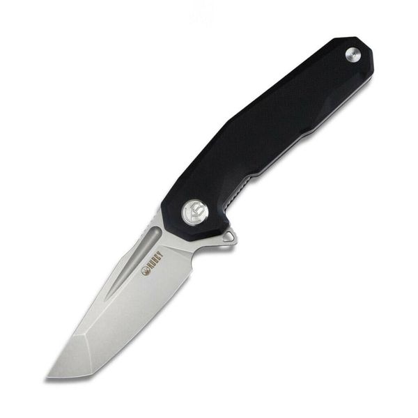 Kubey KB237G Carve Nest vreckový nôž 8,3 cm, Bead Blast, čierna, G10