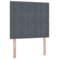 vidaXL Postel s úložným prostorem a matrací Tmavo šedá 90 x 200 cm