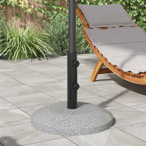 vidaXL Trubka podstavca pre parasol 0.6 kg Čierna Železo