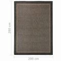 vidaXL Vonkajší koberec s plochým tkaním 200x280 cm tmavohnedý