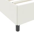 vidaXL Rám postele s matracmi Krémová 80 x 200 cm látka