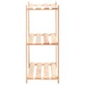 vidaXL Regály s 3 policami 5 ks 60x38x90 cm borovicový masív 150 kg