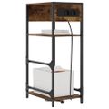 vidaXL Nočný stolík Dymová dub 40 x 27 x 76 cm Kompozitné drevo