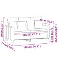 vidaXL 2-miestna pohovka vínovo-červená 120 cm látka