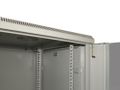 RACK 19" nástenný ZETA 6U 600x450 RAL7035, dvere sklo na samozostavenie, sivý