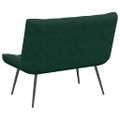 vidaXL Lavička Tmavo zelená 110x74x84 cm Zamat