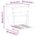 vidaXL Krmítko s pedálom pre kura Strieborná 33 x 42 x 40 cm 10 kg