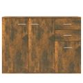 vidaXL Komoda dymový dub 105x30x75 cm spracované drevo