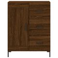 vidaXL Vysoká skrinka hnedý dub 69,5x34x180 cm spracované drevo