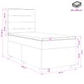 vidaXL Posteľ boxspring s matracom Tmavozelená 80 x 200 cm Zamat