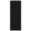vidaXL LED komoda 60,5 x 37 x 100 cm Kompozitné drevo Čierny dub