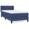 vidaXL Boxspring posteľ s matracom modrá 100x200 cm látka