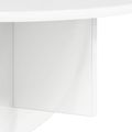 vidaXL Stenná polica 2 ks Vysoký lesk bielej 48 x 24 x 24 cm