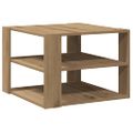 vidaXL Konferenčný stolík Artisan Dub 58x58x40 cm Konštrukčné drevo