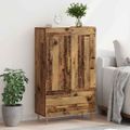 vidaXL Highboard Staré drevo 69,5 x 31 x 115 cm Kompozitné drevo