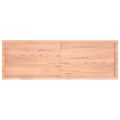 vidaXL Nástenná polica bledohnedá 180x60x(2-4) cm ošetrený masívny dub