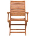 vidaXL Skladacie záhradné stoličky 4 ks 57x66x95 cm akáciový masív