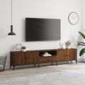 vidaXL TV skrinka so zásuvkou hnedý dub 200x25x44 cm kompozitné drevo