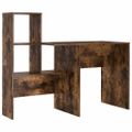 vidaXL Stôl Dymová dub Kompozitné drevo 131,5 x 50 x 106,5 cm
