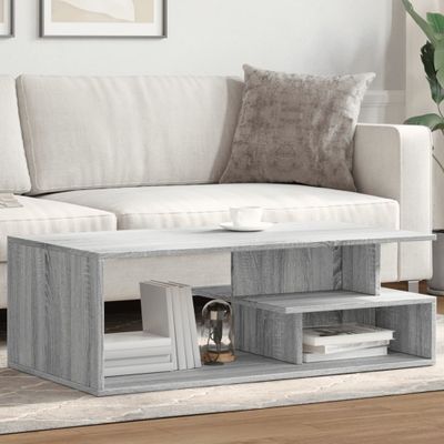 vidaXL Konferenčný stolík sivá sonoma 102x55x35 cm kompozitné drevo