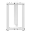 vidaXL Nohy konferenčného stolíka v tvare T, 2 ks, biele, 28x25x(42-43) cm, oceľové