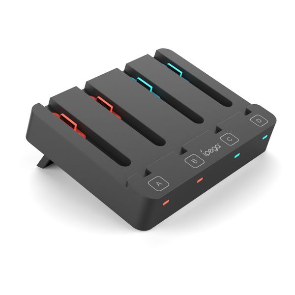 iPega SW2081 Nabíjacia Stanica pre JoyCon Ovládače Nintendo Switch 1/2 Black