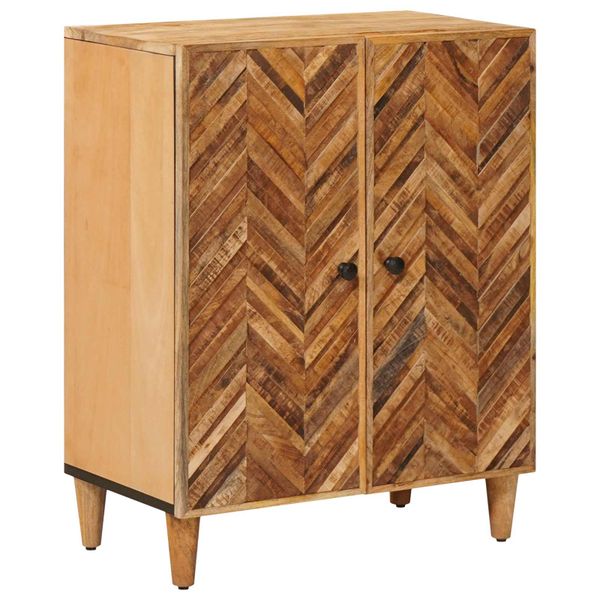 vidaXL Úložné skrine Hnedá 60 x 33,5 x 75 cm Masívne mango drevo