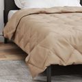 vidaXL Letná prikrývka 200 x 155 cm Leto 200 gsm Sivohnedá