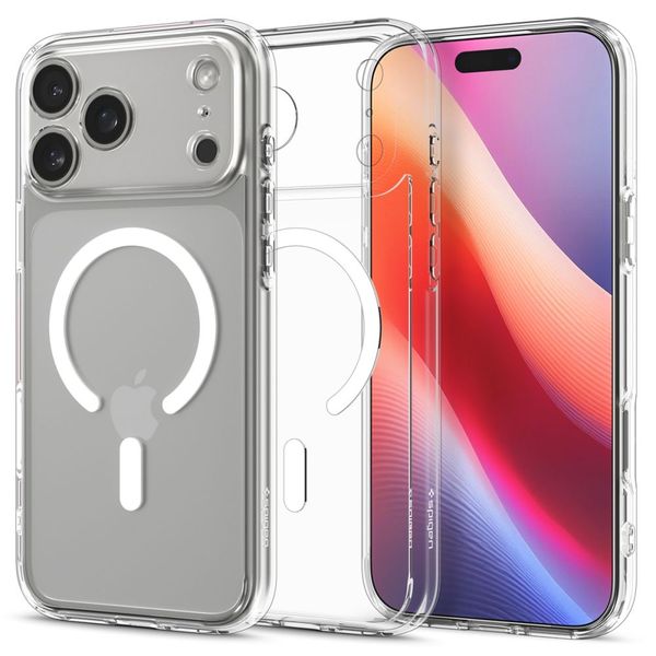 Puzdro Spigen Ultra Hybrid Mag Magsafe pre iPhone 17 Pro Max číre/biele