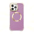 Kruhové Glam Mag puzdro pre iPhone 14 Pro 6,1" fialové