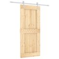 vidaXL Posuvné dvere Prírodná a biela 90 x 210 cm
