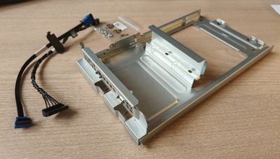 DELL rámček pre 3.5" pevný disk s káblom/ pre PC Slim Base ECS1250 HDD caddy bracket, 3,5", s káblom, Dell 575-BCSJ, ECS1250