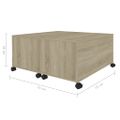 vidaXL Konferenčný stolík dub sonoma 75x75x38 cm drevotrieska