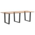 vidaXL Nohy k jedálenskému stolu v tvare V, 3 ks, antracitové, 80 x (72-73,3) cm, oceľ