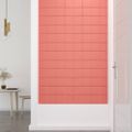 vidaXL Nástenné panely 12 ks ružové 60x15 cm zamat 1,08 m²