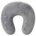 vidaXL Cestovný vankúš na krk Biely Pamäťová pena 27 x 27 x 8,5 cm