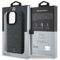 Puzdro Mercedes pre iPhone 16 Pro Max 6,9" MEHCP16X23RWRSA Hardcase MB Waves Leather antracitovo šedá