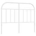 vidaXL Kovové náhradné čelo postele, biele 120 cm