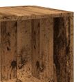 vidaXL Rohová skrinka Old Wood 33x33x100 cm Engineered Wood