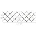vidaXL Mriežkový plot 5 ks sivý jedľové drevo 180x60 cm